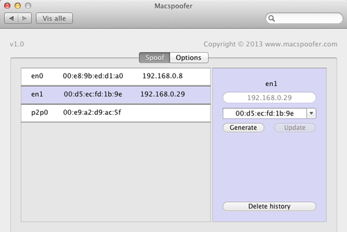 clear out the access code for the mac address